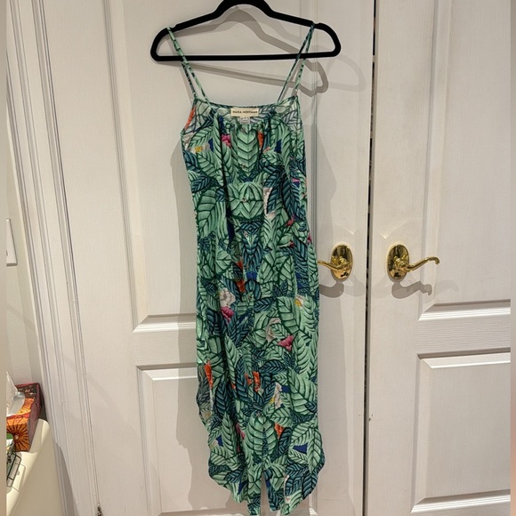 Mara Hoffman Leaf Print Linen Dress - Picture 8 of 10